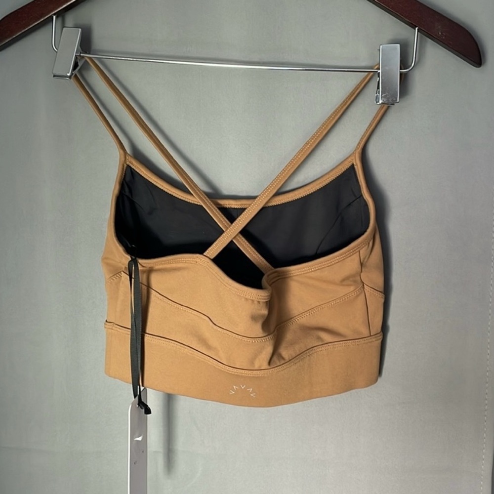 Varley brown tan sports bra XS new NWT - Picture 2 of 4